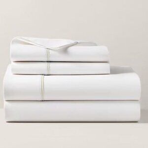 Ralph Lauren Organic Cotton Palmer Full Flat Sheet Sand Dune NEW